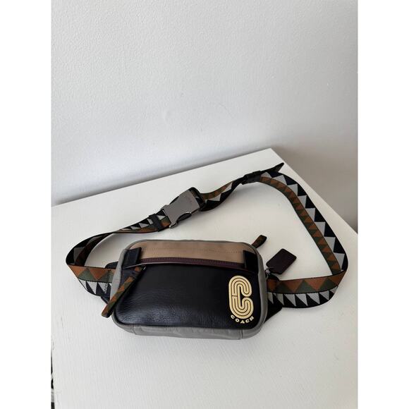 Coach Colorblock Leather Mini Edge Belt Bag - Picture 1 of 6